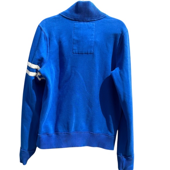 Abercrombie & Fitch Blue Button Up Sweater - Picture 3 of 6